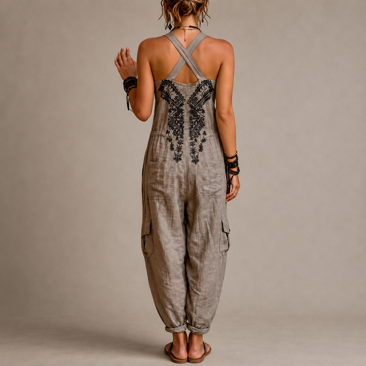 Conjunto Astrid — bordado bohemio fluido