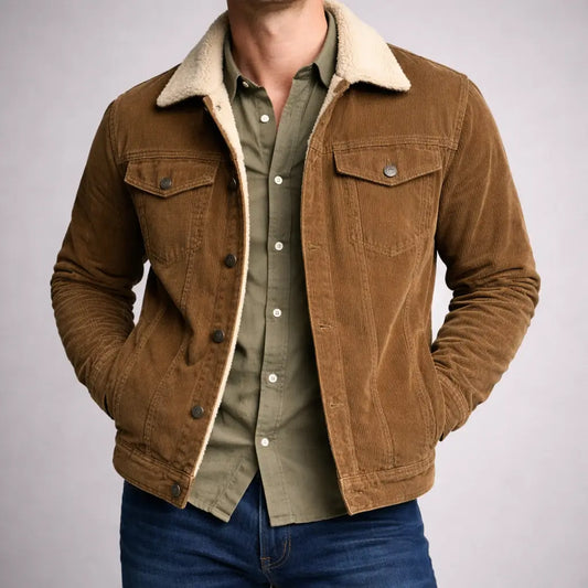 Tiago – Chaqueta de pana vintage minimalista