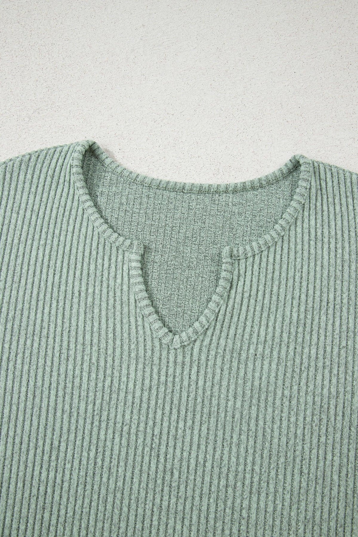Rosaly – Conjunto de Dos Piezas Ribbed de Manga Larga