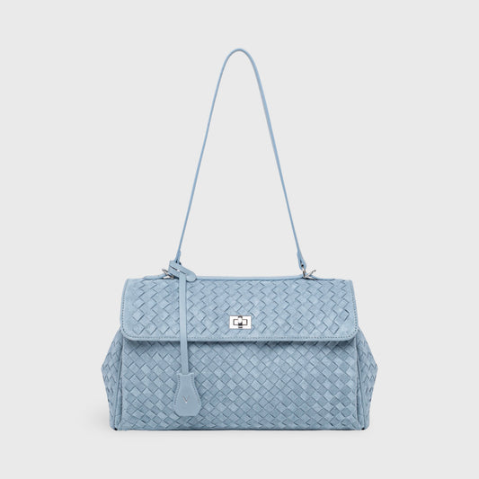 Ciara Vintage Edición Especial | Bolso trenzado azul cielo