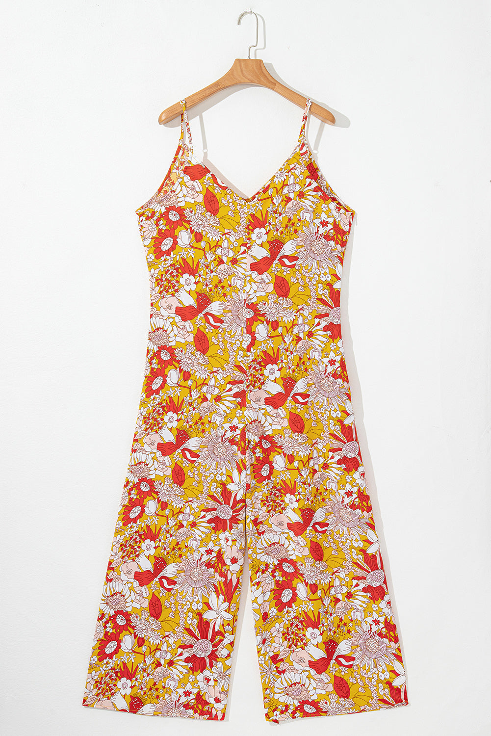 Valentina - Vestido Floral Largo Verano Naranja