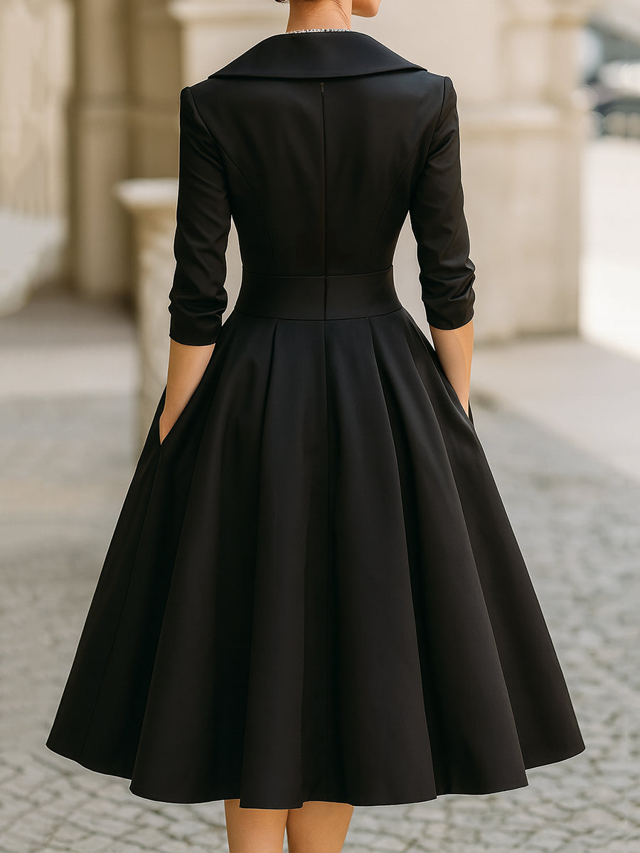 Elena | Vestido midi de satén