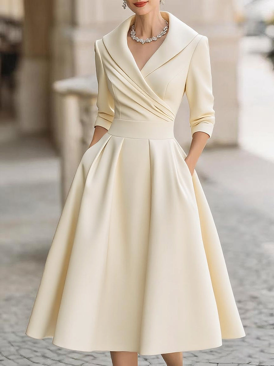 Elena | Vestido midi de satén