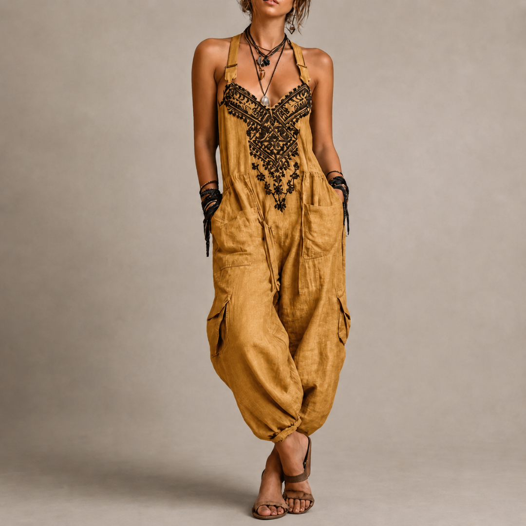 Conjunto Astrid — bordado bohemio fluido