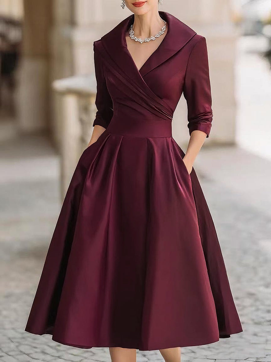 Elena | Vestido midi de satén