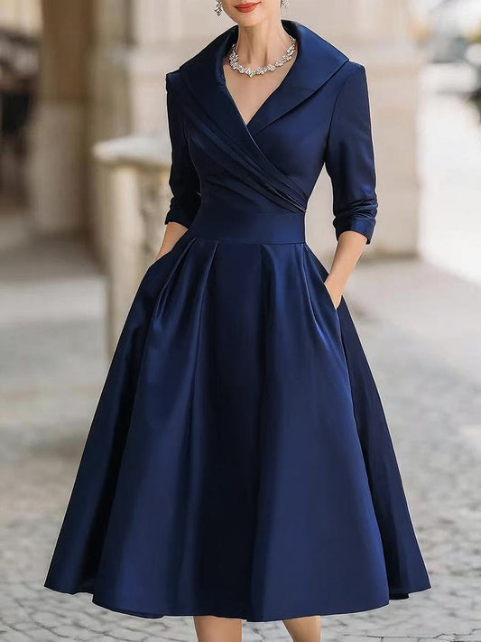 Elena | Vestido midi de satén