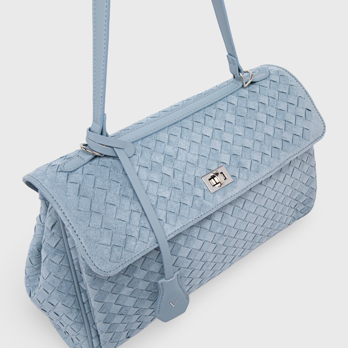 Ciara Vintage Edición Especial | Bolso trenzado azul cielo