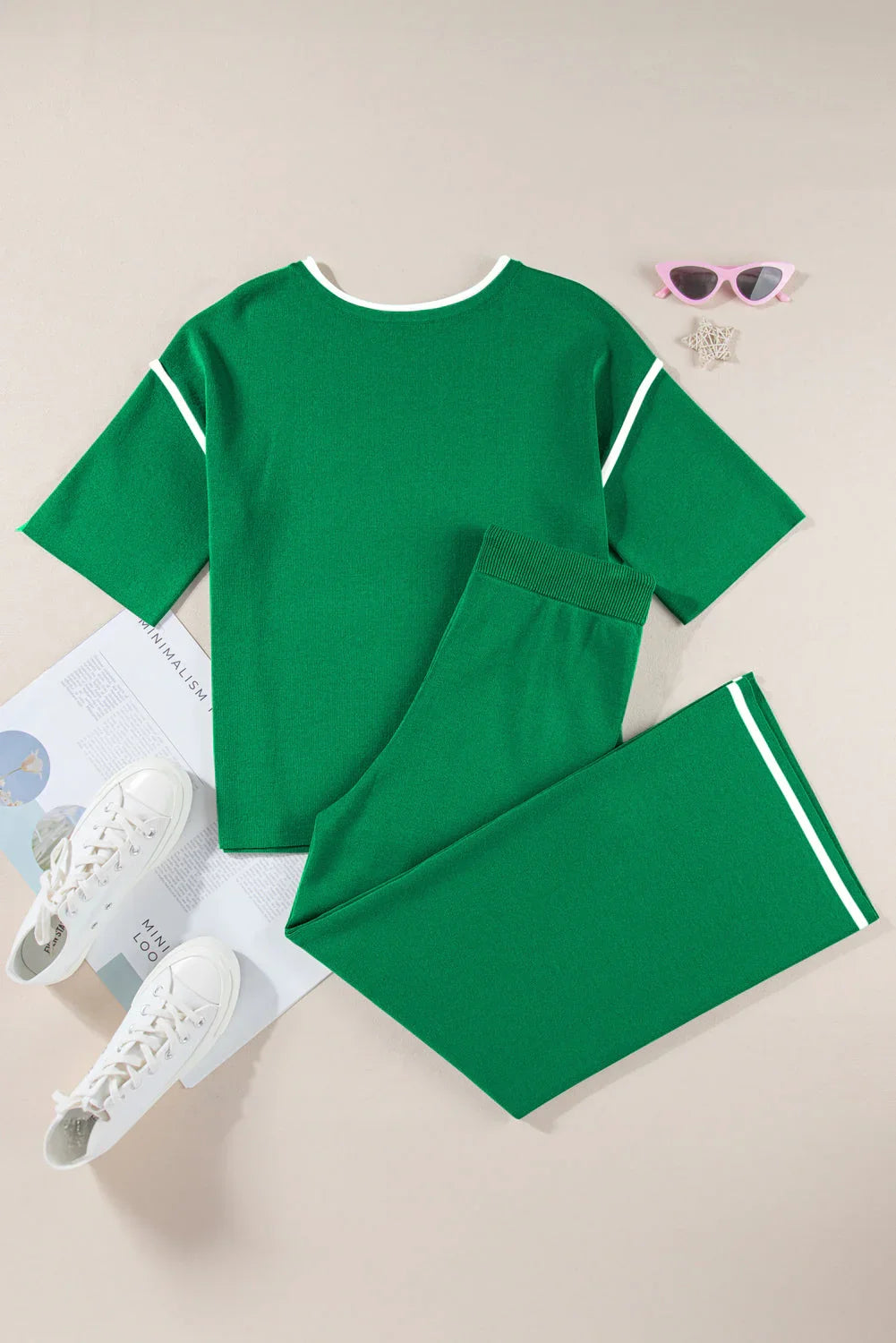 Wanda – Conjunto de Dos Piezas con Detalle en Contraste
