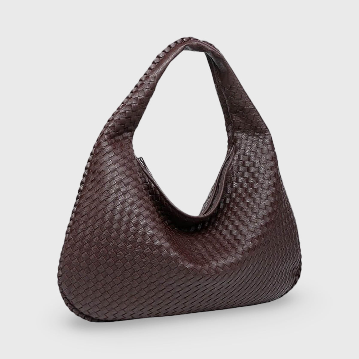 Oversize Trenzado | Bolso de hombro café