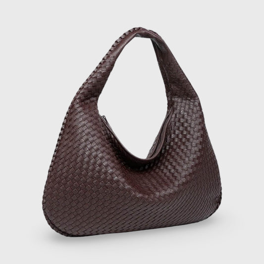 Oversize Trenzado | Bolso de hombro café