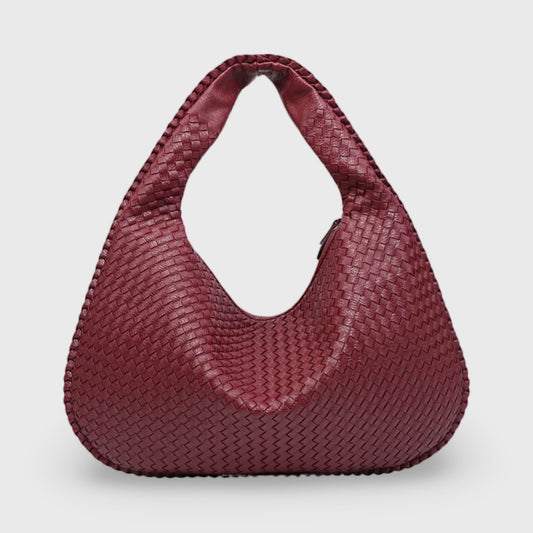 Oversize Trenzado | Bolso de hombro rojo