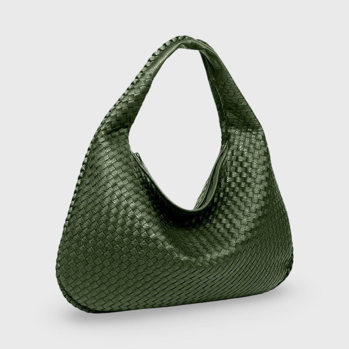 Oversize Trenzado | Bolso de hombro verde