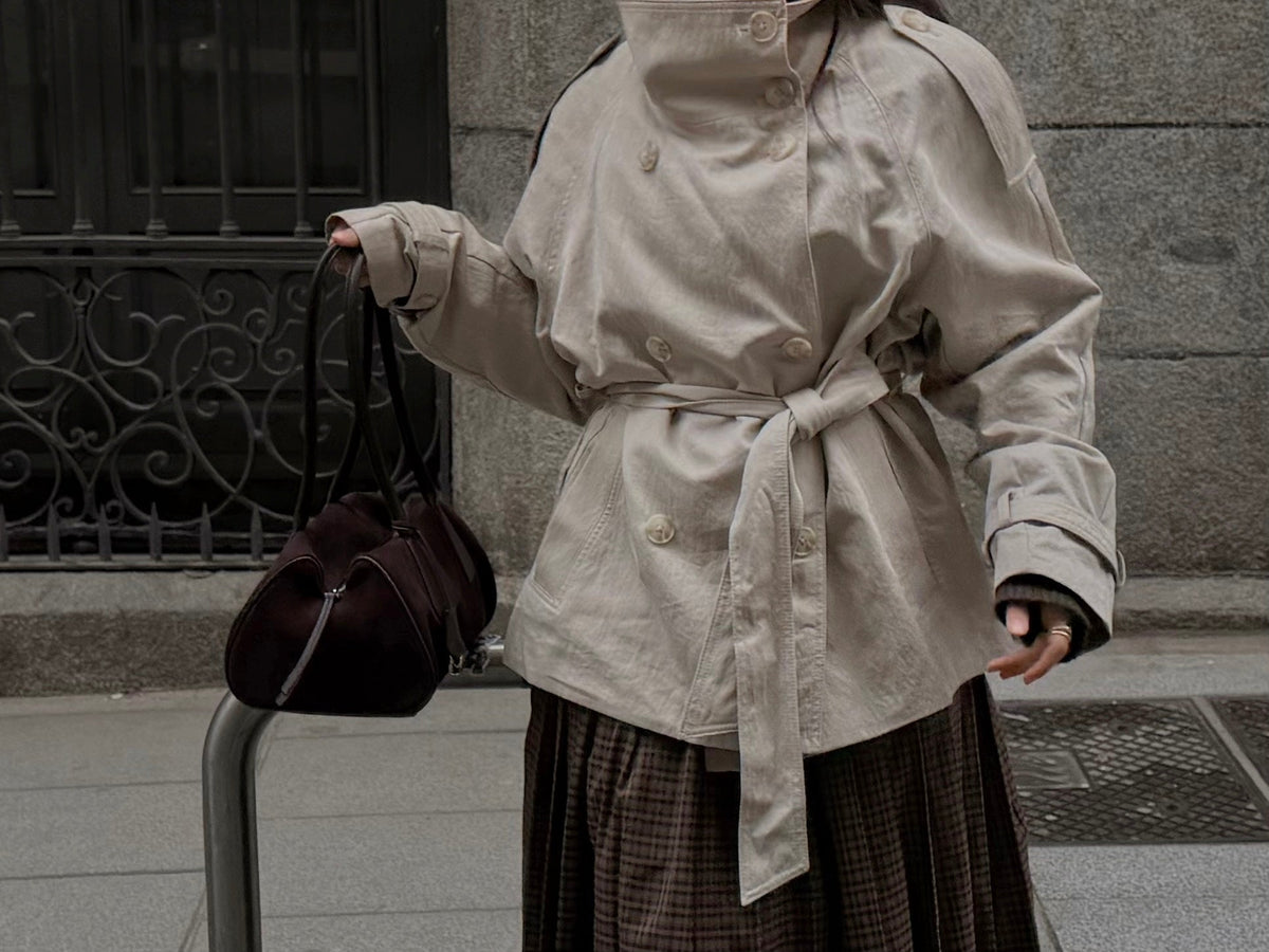Lulu | Bolso de ante auténtico café