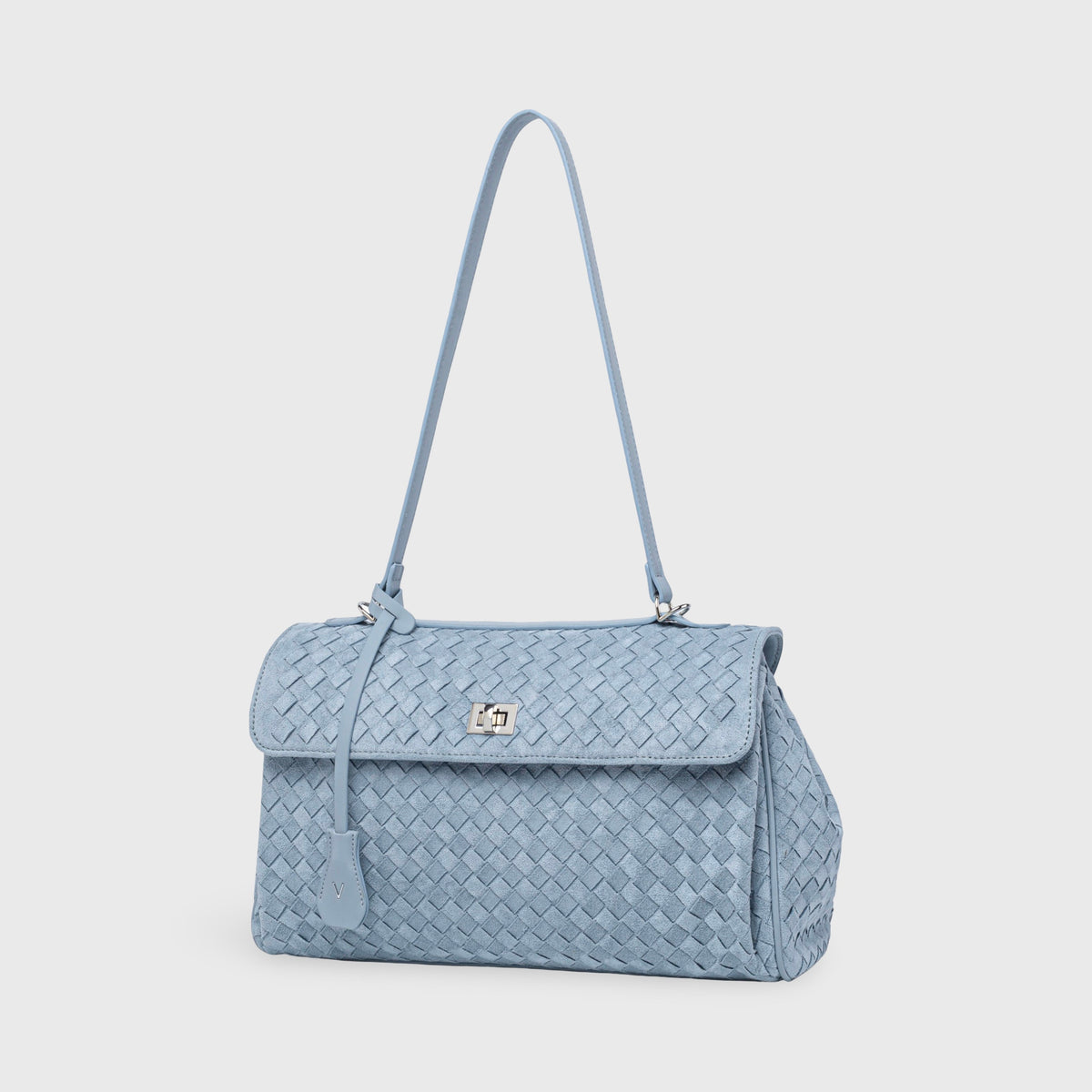Ciara Vintage Edición Especial | Bolso trenzado azul cielo