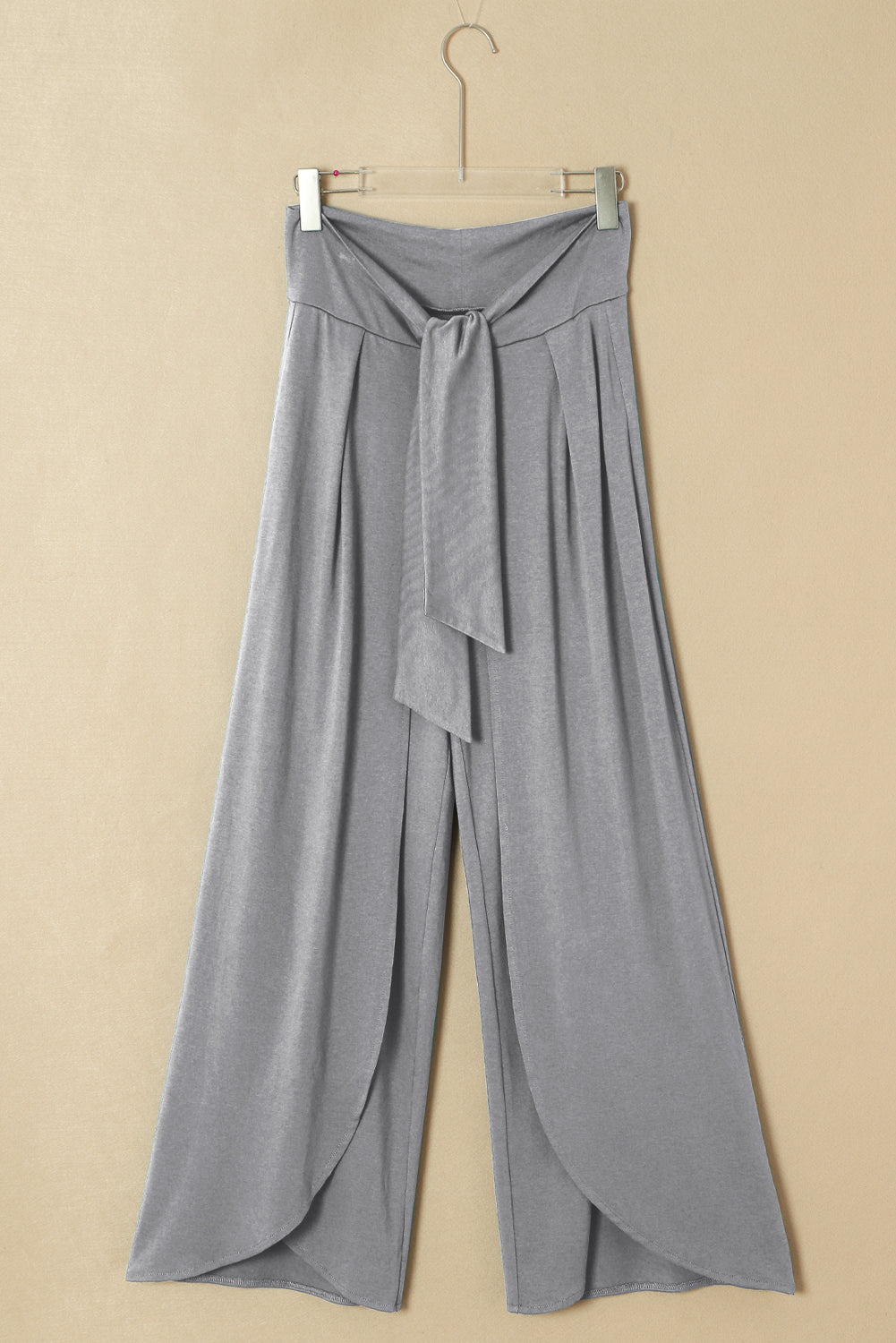 Noa – Pantalón Wide Leg con Nudo y Abertura