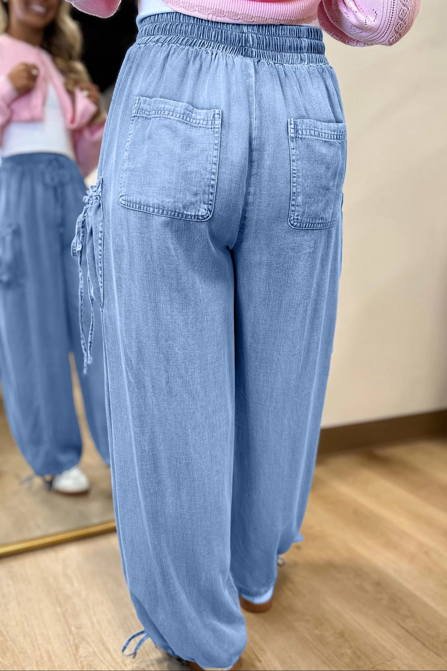 Lucía - Pantalón Vaquero Holgado con Cintura Elástica