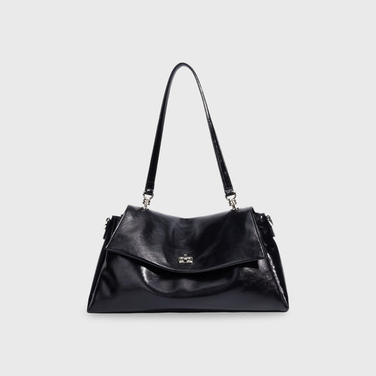 Nola | Bolso de piel auténtica negro