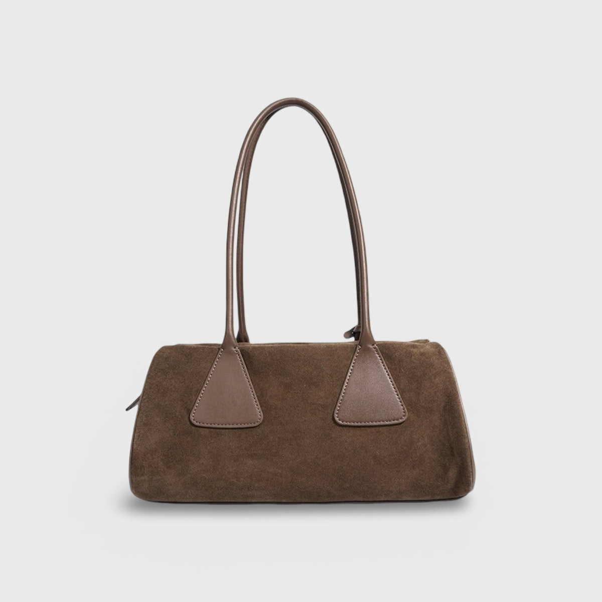 Lulu | Bolso de ante auténtico marrón
