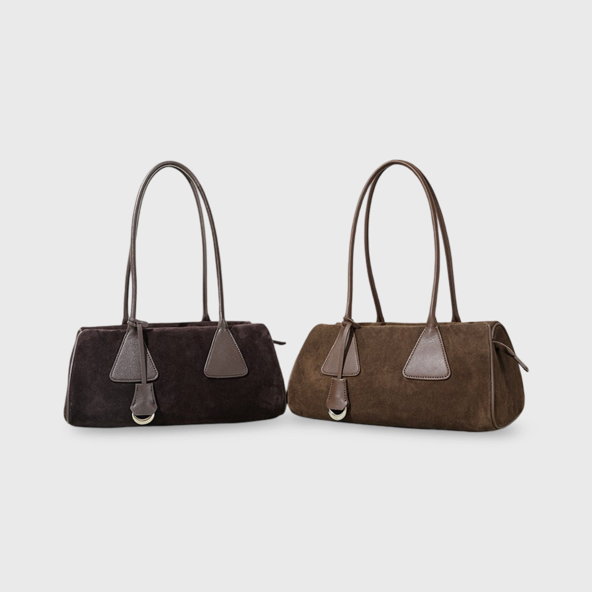 Lulu | Bolso de ante auténtico café
