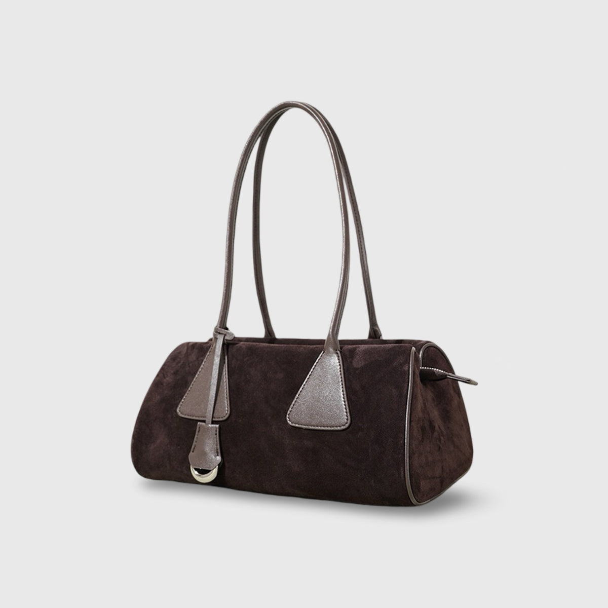 Lulu | Bolso de ante auténtico café