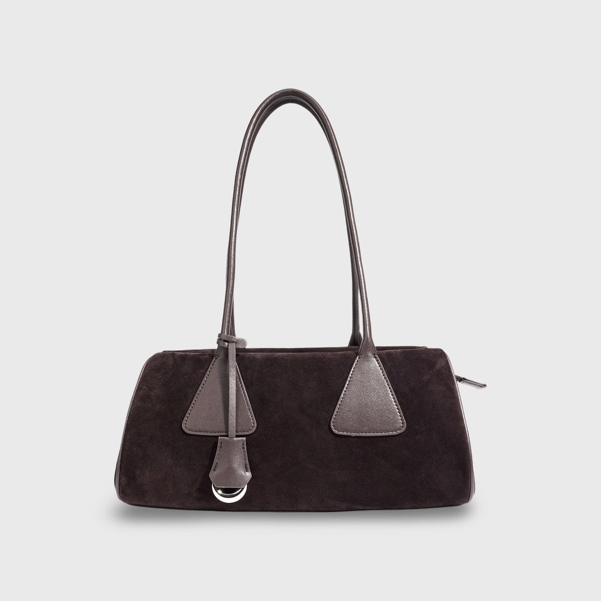 Lulu | Bolso de ante auténtico café
