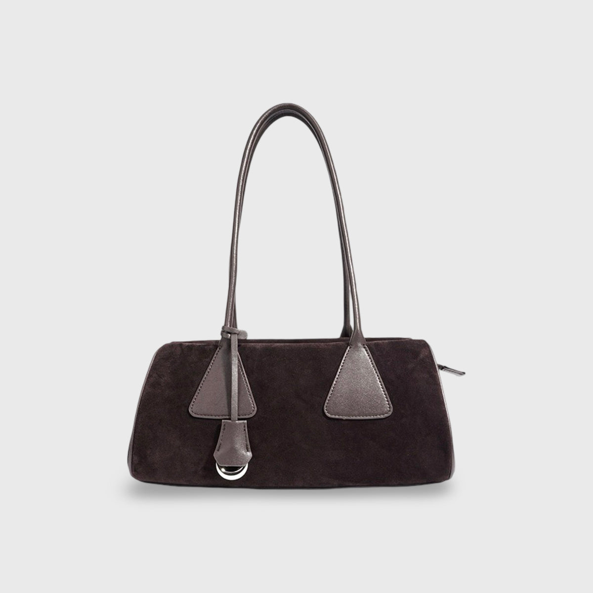 Lulu | Bolso de ante auténtico café