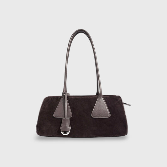 Lulu | Bolso de ante auténtico café