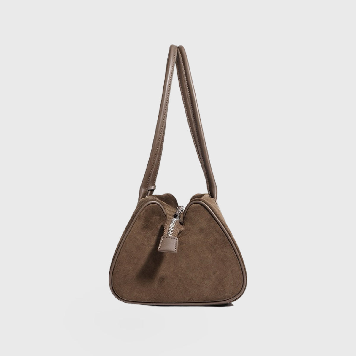 Lulu | Bolso de ante auténtico marrón