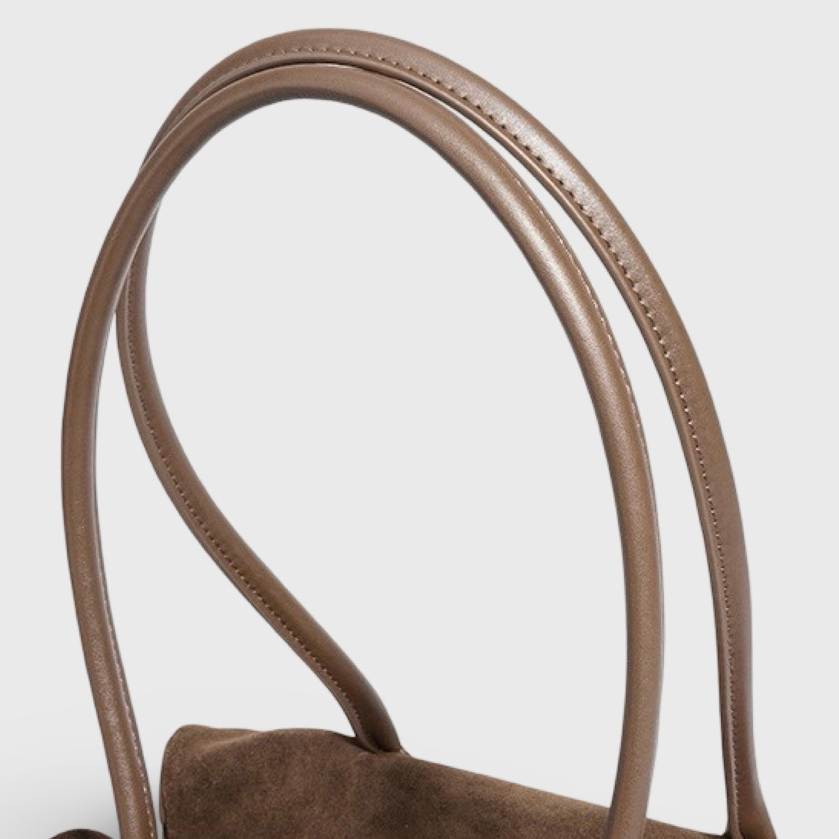 Lulu | Bolso de ante auténtico marrón