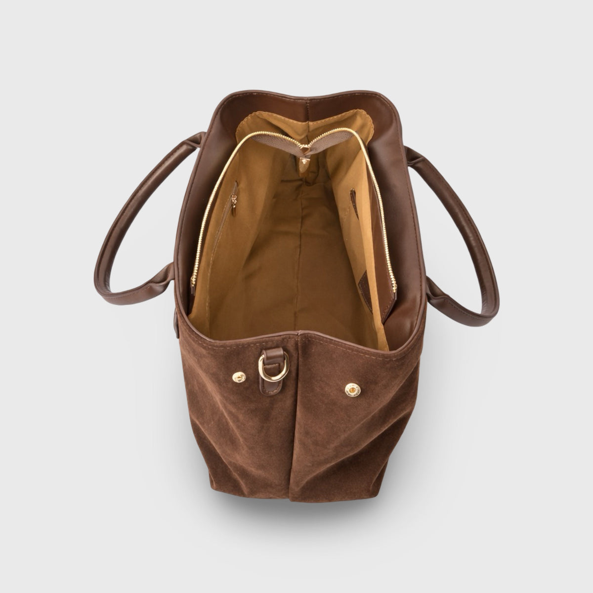 Lara | Bolso de mano de ante café