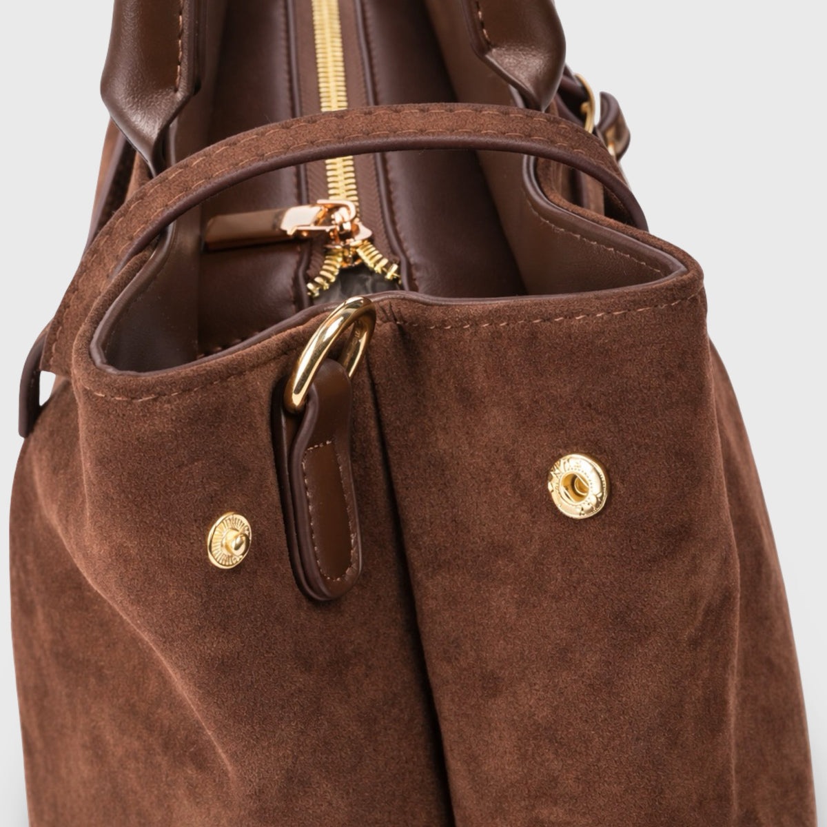 Lara | Bolso de mano de ante café