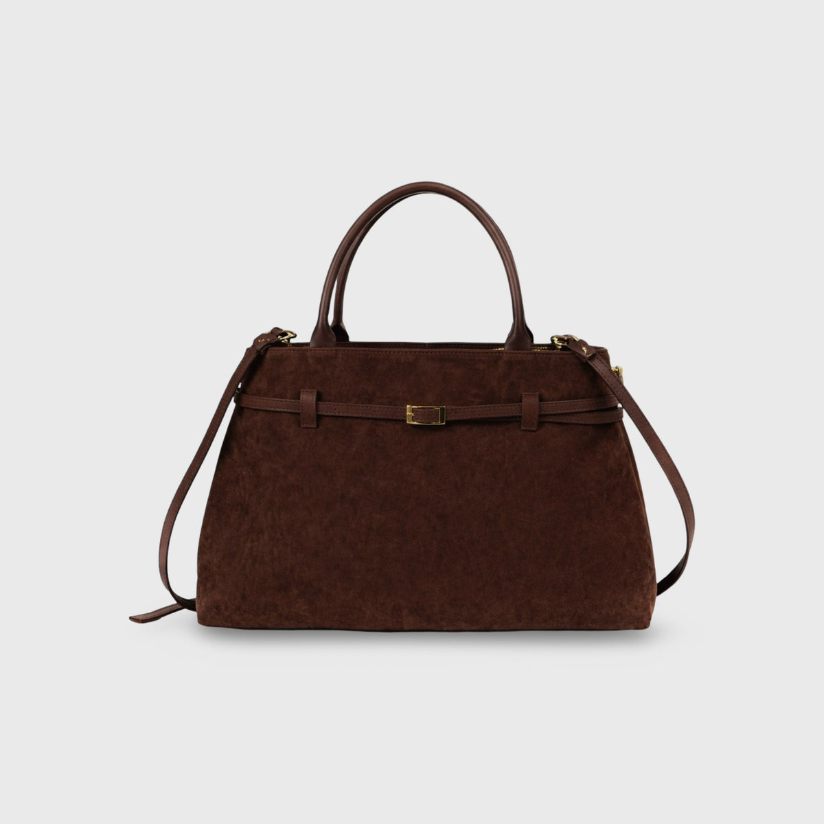 Lara | Bolso de mano de ante café