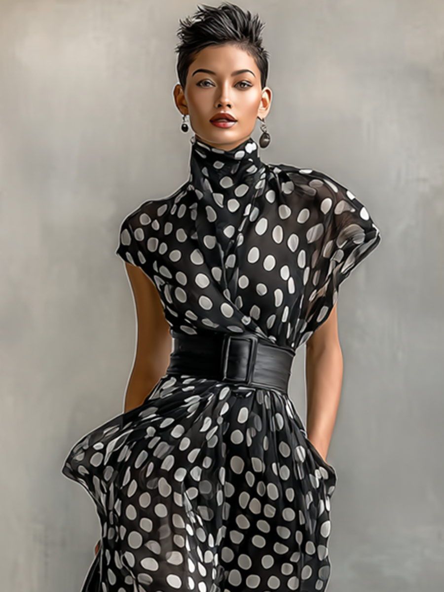 Rocío | Vestido maxi de lunares