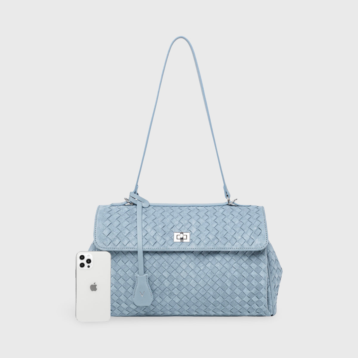 Ciara Vintage Edición Especial | Bolso trenzado azul cielo