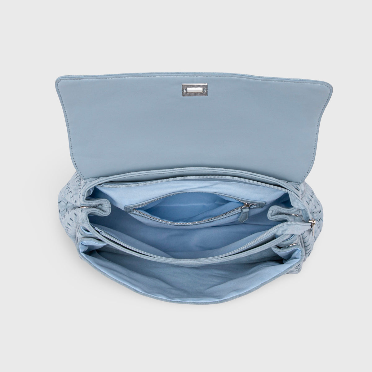 Ciara Vintage Edición Especial | Bolso trenzado azul cielo