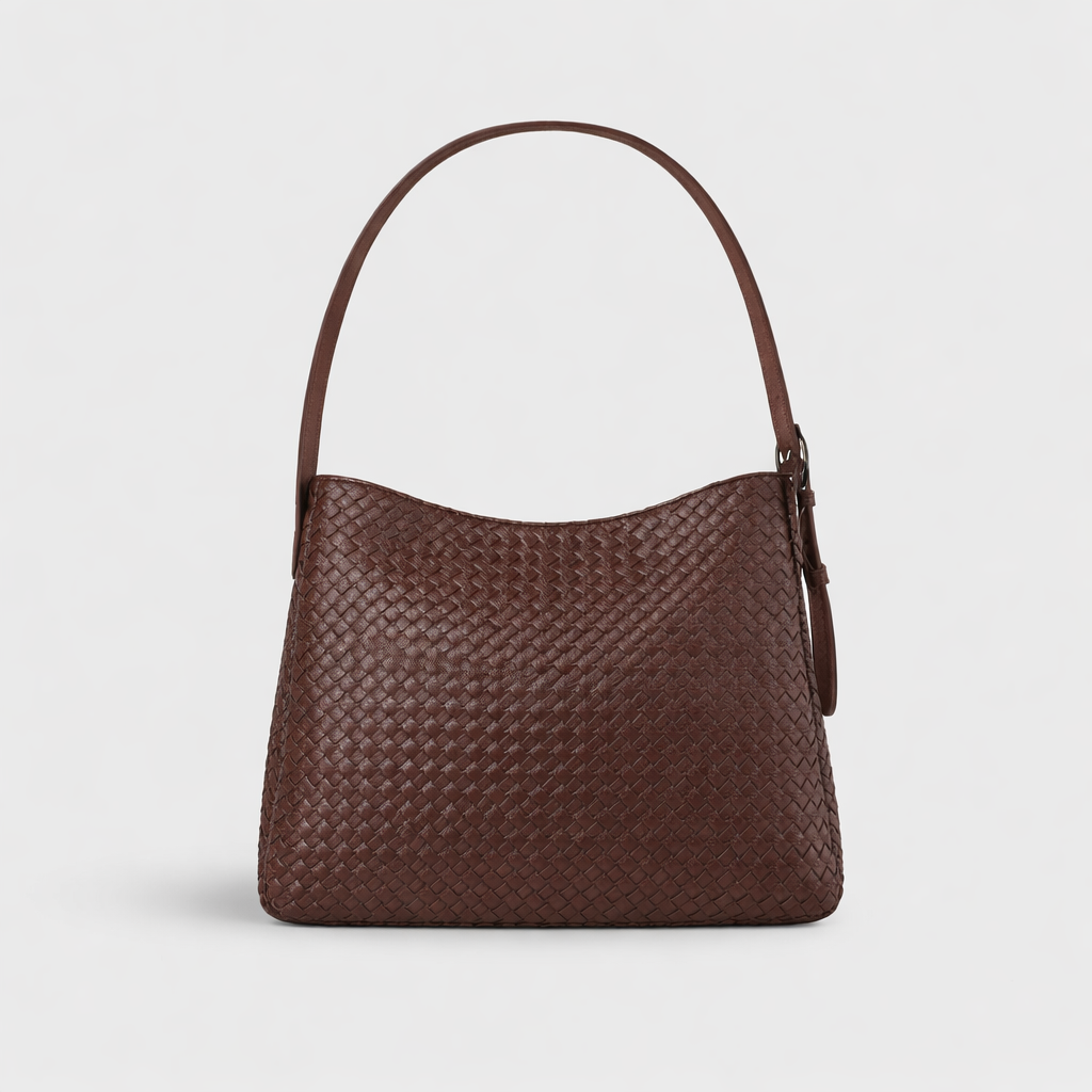 Rhea | Bolso oversize trenzado café
