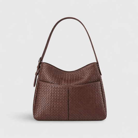 Rhea | Bolso oversize trenzado café