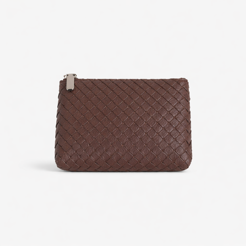 Neceser Trenzado | Organizador de bolso café
