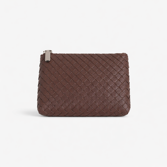 Neceser Trenzado | Organizador de bolso café