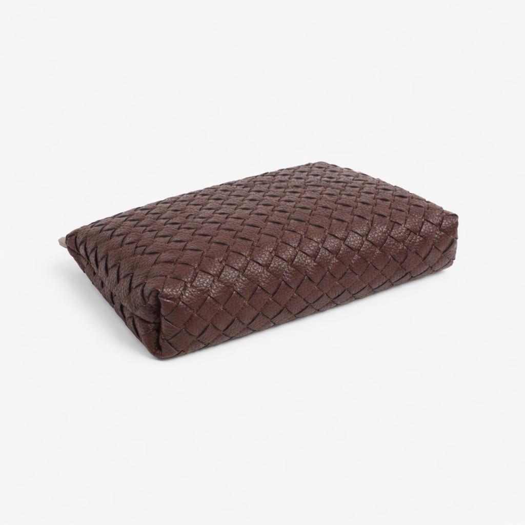 Neceser Trenzado | Organizador de bolso café