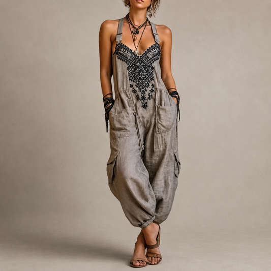 Conjunto Astrid — bordado bohemio fluido