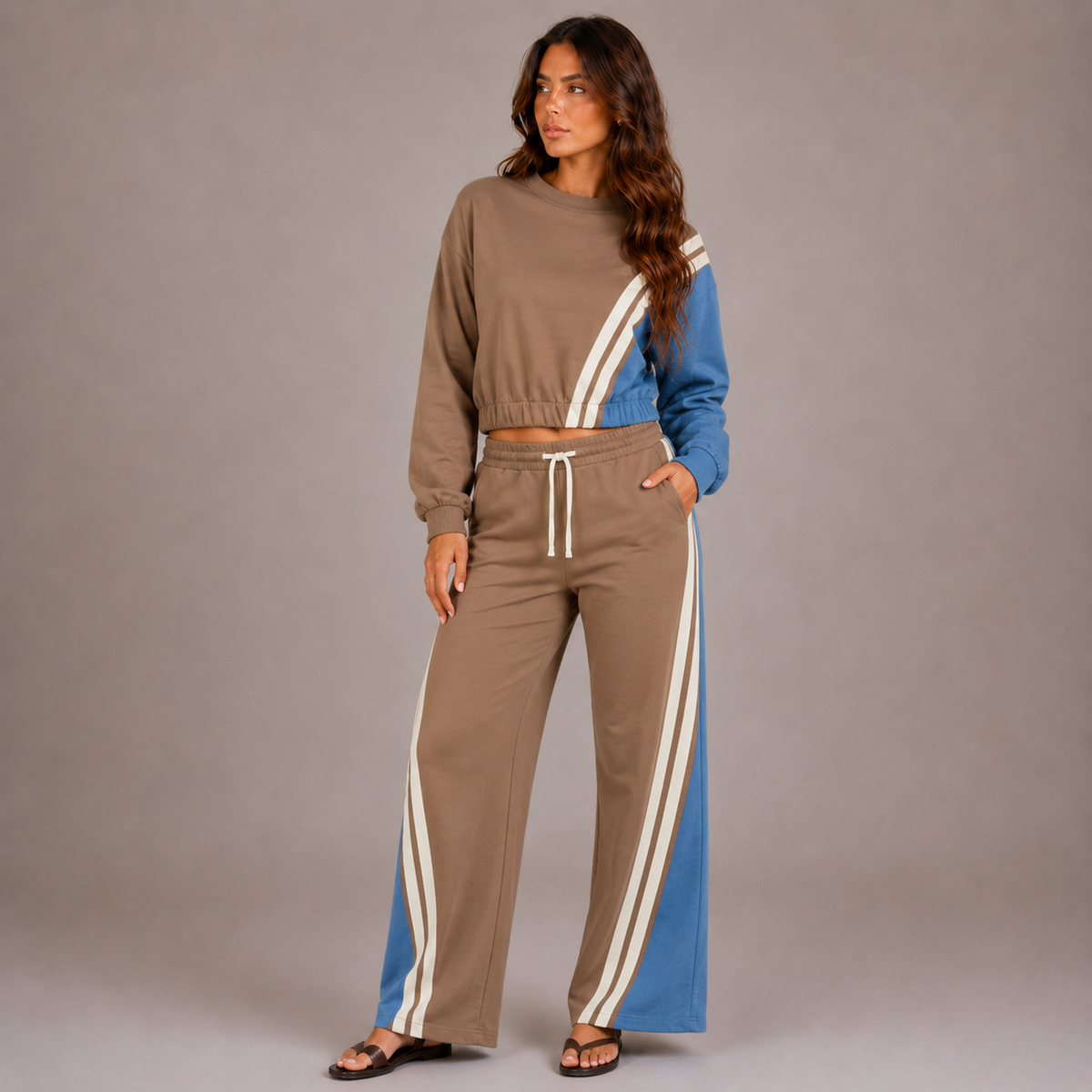 Patricia – Conjunto de Dos Piezas Bicolor