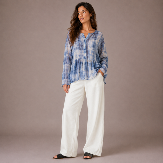 Elena - Blusa Lino Verano