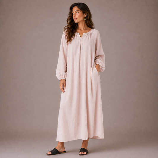 Lucía - Vestido Lino Largo