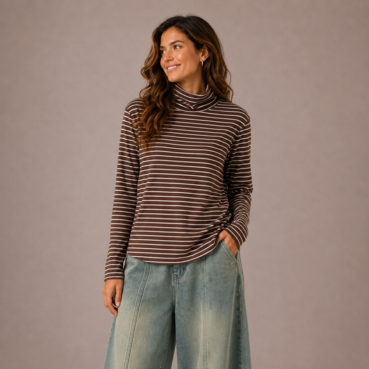 Laura – Camiseta de cuello alto
