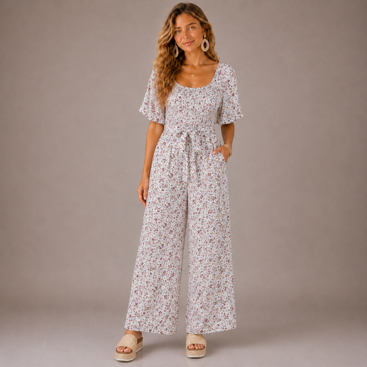 Lucero - Vestido Floral Largo Elegante