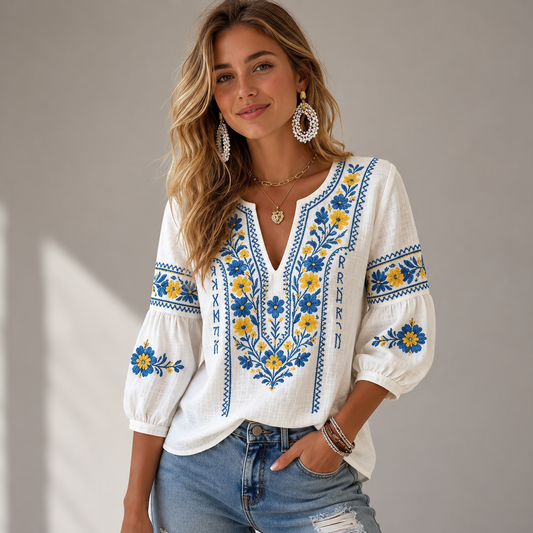 Martina - Blusa bordada