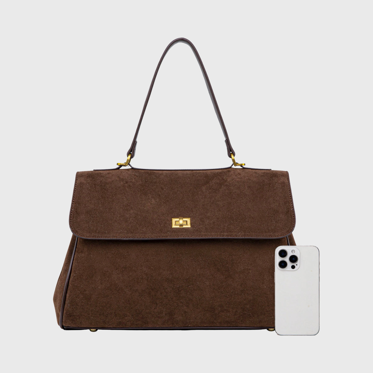 Ciara Essential | Bolso de ante marrón
