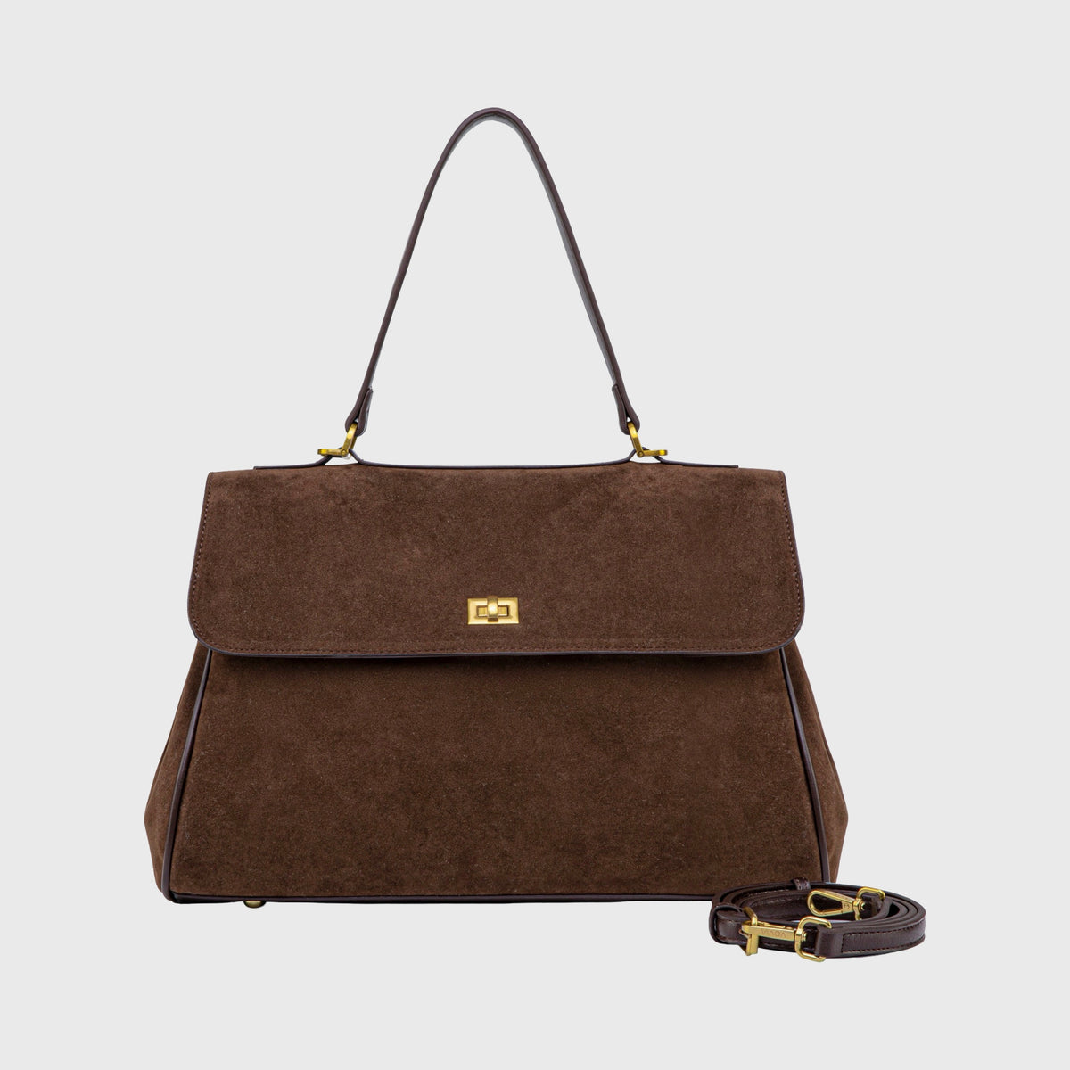 Ciara Essential | Bolso de ante marrón