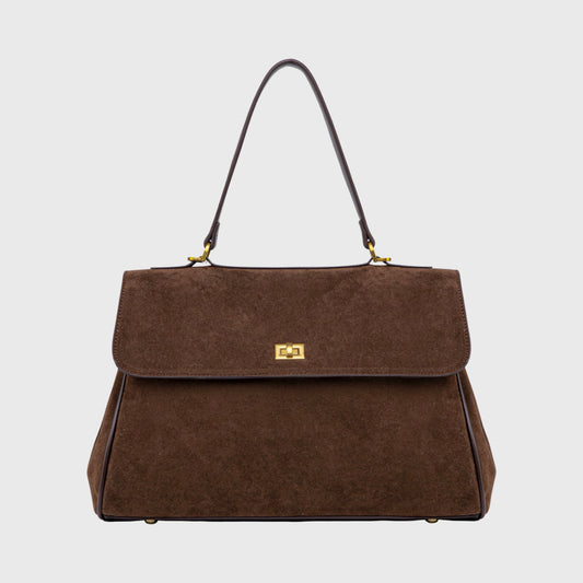 Ciara Essential | Bolso de ante marrón